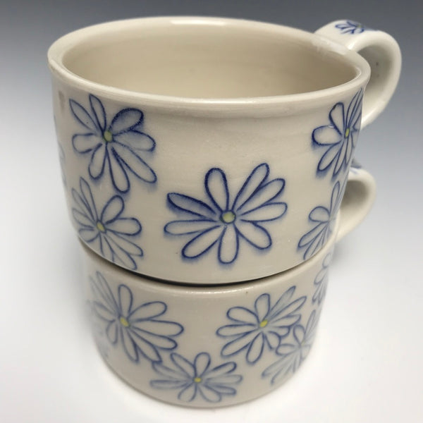 Coastal Blue Paint Strokes Mug – Amy's Coffee Mugs