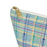 Accessory Pouch w T-bottom - Pattern by Amy Lee "Garden Tartan"