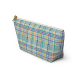 Accessory Pouch w T-bottom - Pattern by Amy Lee "Garden Tartan"