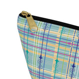 Accessory Pouch w T-bottom - Pattern by Amy Lee "Garden Tartan"