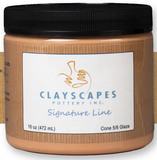 Clayscapes Pottery Signature Line Glaze - Nutmeg