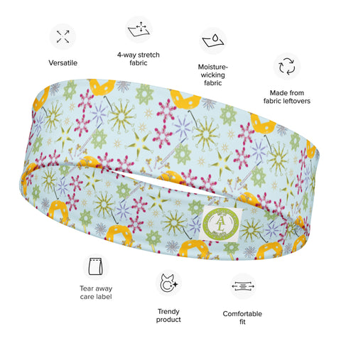 Pottery Tools Floral Pattern Headband by Amy Lee
