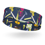 Navy Pottery Tools All Over Print Headband by Amy Lee