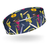 Navy Pottery Tools All Over Print Headband by Amy Lee
